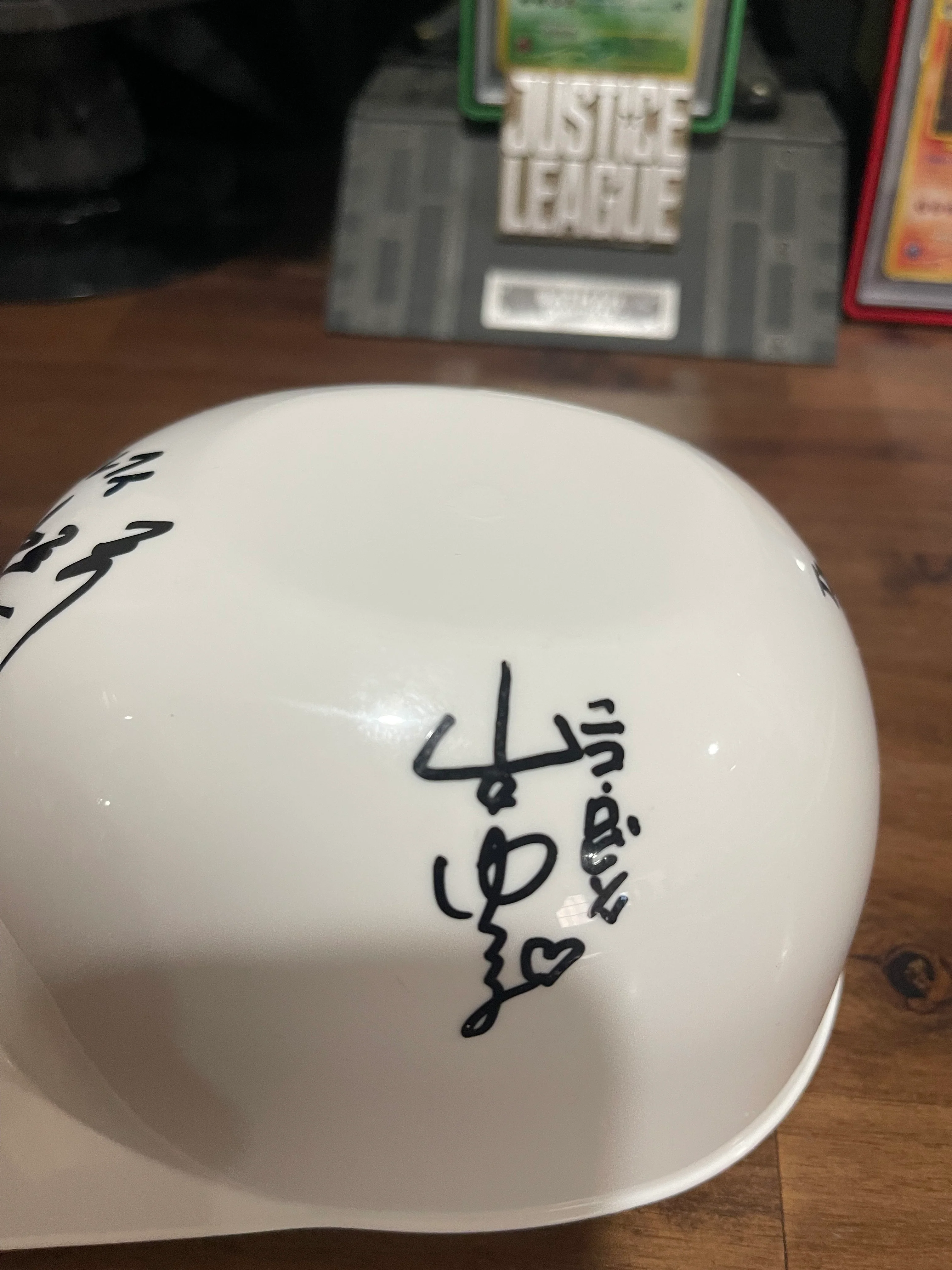 Signed One Piece Baseball Mini Helmet by Tanaka - Image 3